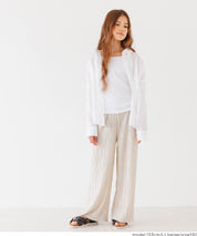 童裝水波紋薄款休閒褲 親子裝