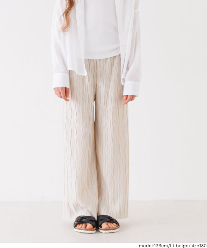 童裝水波紋薄款休閒褲 親子裝