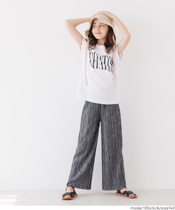 童裝水波紋薄款休閒褲 親子裝