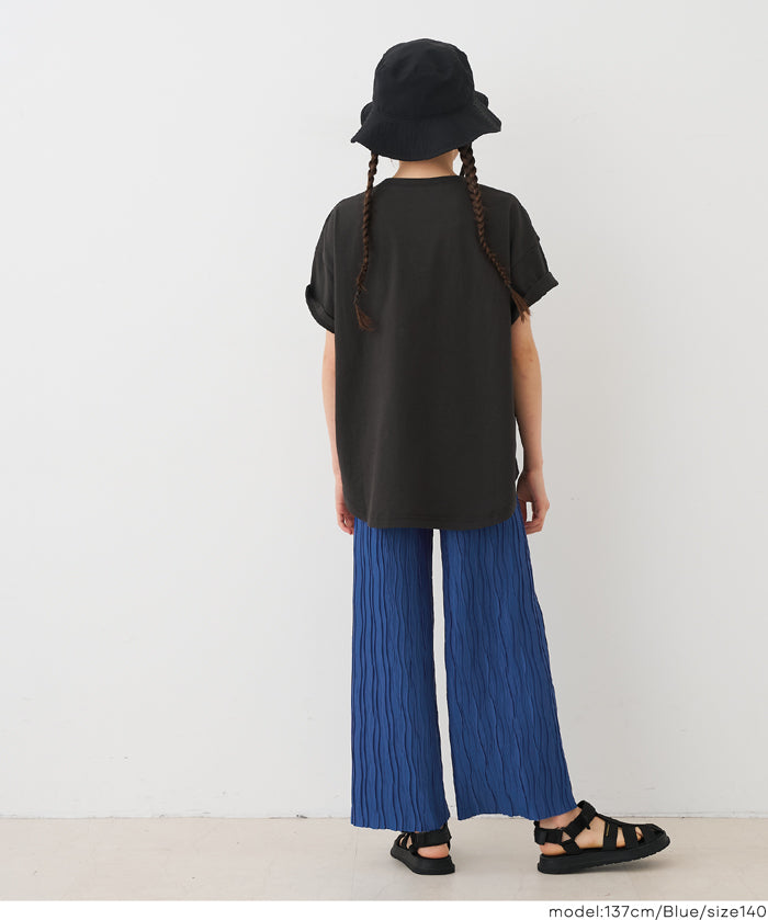 童裝水波紋薄款休閒褲 親子裝