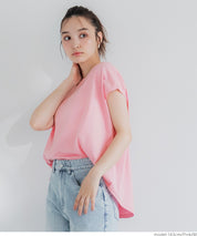 經典法式袖單色短袖上衣  T-shirt