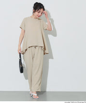Satin Drawstring Wide-Leg Pants