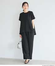 Satin Drawstring Wide-Leg Pants