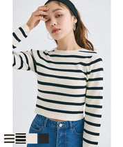 Cropped knit top