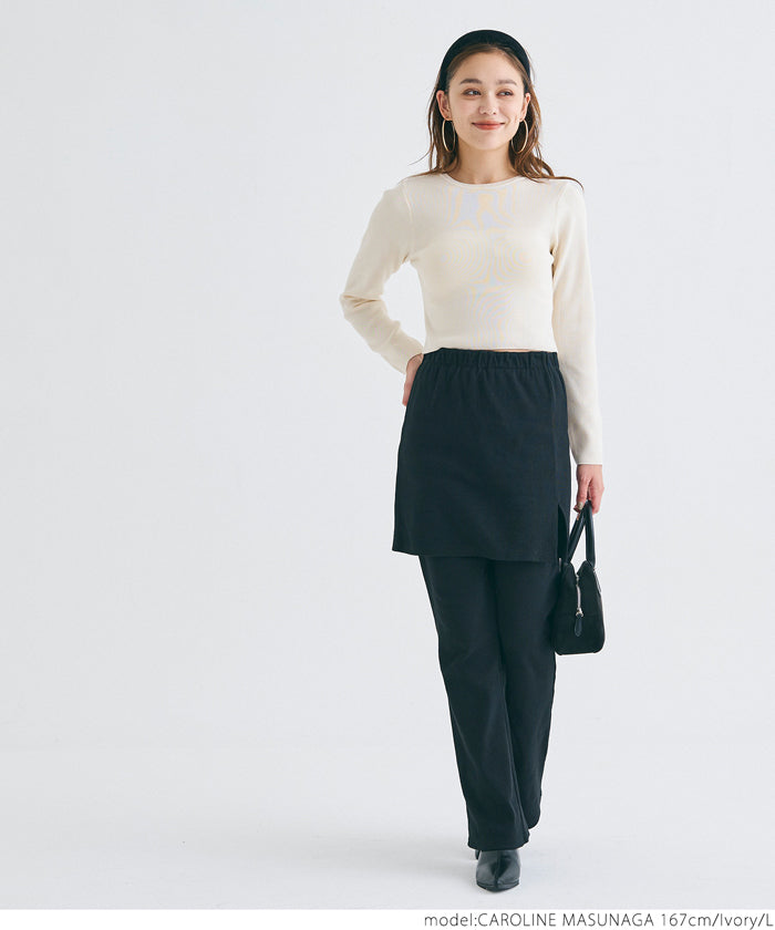 Cropped knit top