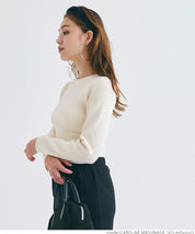Cropped knit top