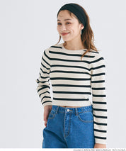 Cropped knit top