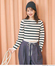 Cropped knit top