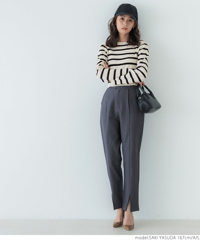 Cropped knit top