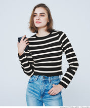 Cropped knit top