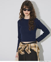 Cropped knit top