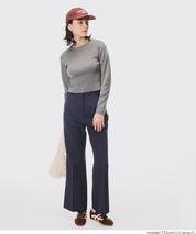 Cropped knit top