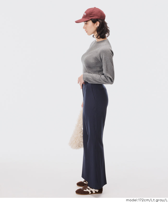 Cropped knit top
