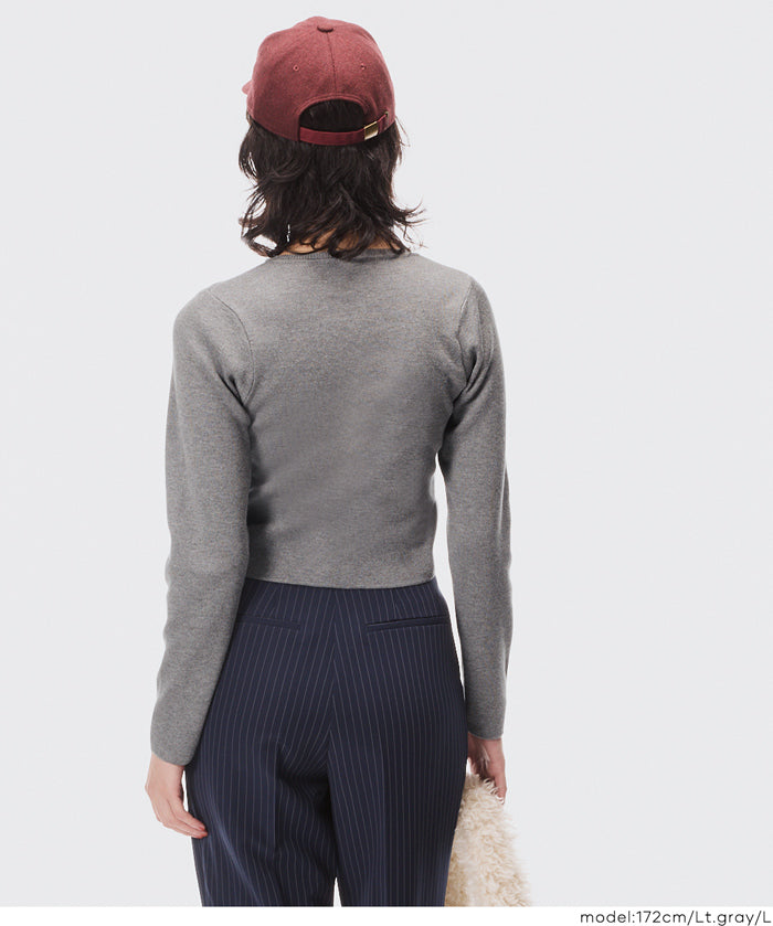 Cropped knit top