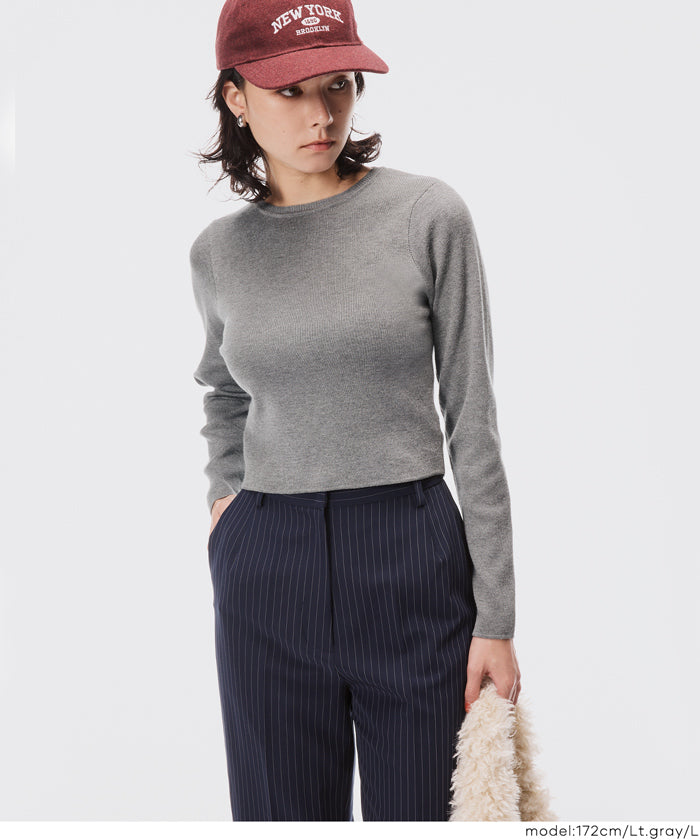 Cropped knit top