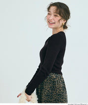 Cropped knit top