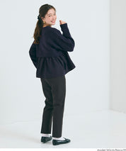 假兩件日系長袖毛衣娃娃上衣