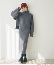 Knit top and skirt set