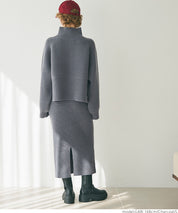Knit top and skirt set