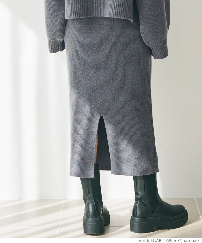 Knit top and skirt set