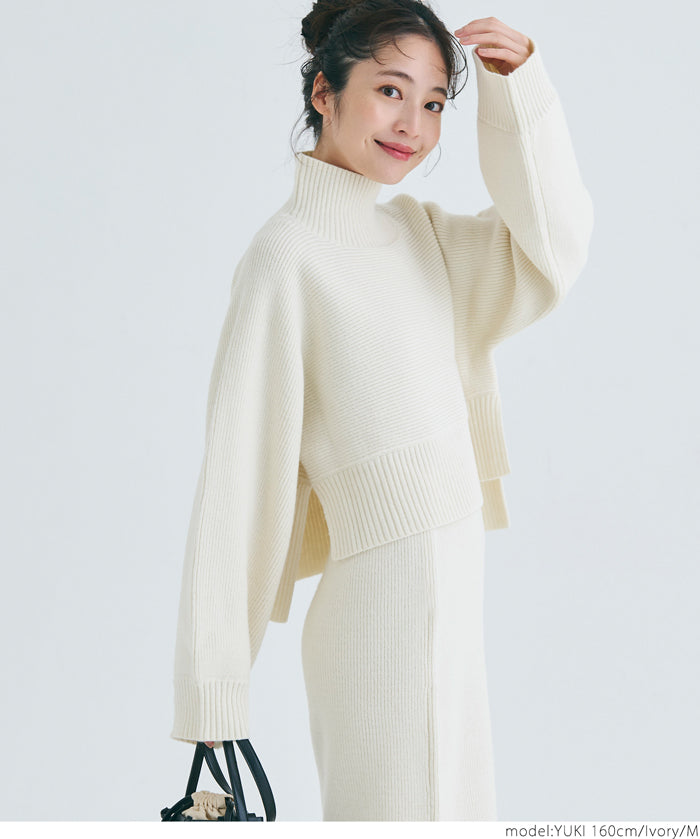 Knit top and skirt set