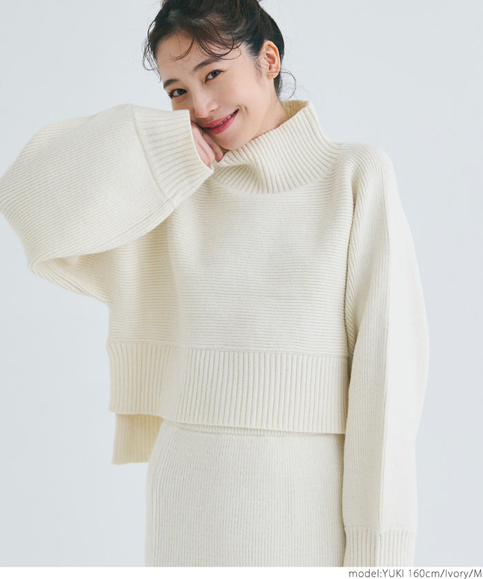 Knit top and skirt set
