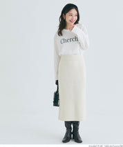 Knit top and skirt set
