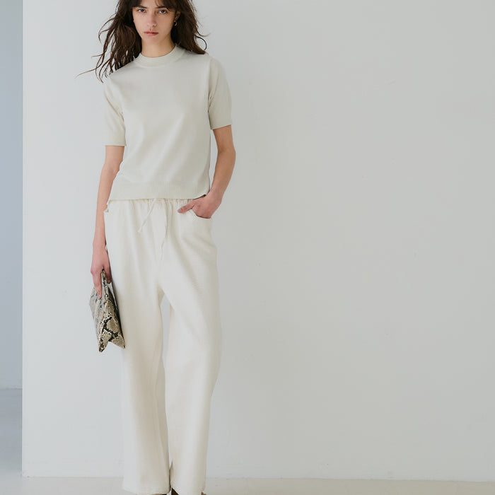 Summer Kint 薄款圓領短袖針織