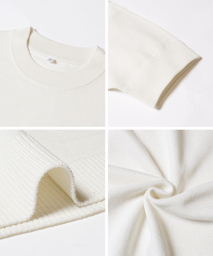 Summer Kint 薄款圓領短袖針織