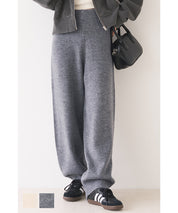 Loose wide knit pants