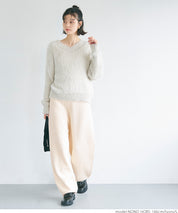 Loose wide knit pants