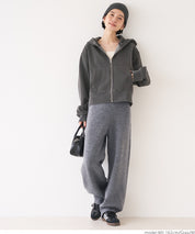 Loose wide knit pants