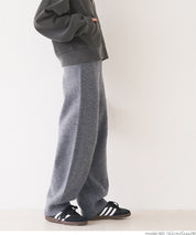 Loose wide knit pants