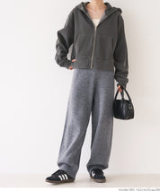 Loose wide knit pants