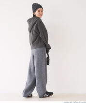 Loose wide knit pants