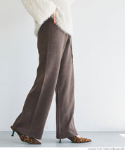 Easy knit wide pants