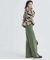 Easy knit wide pants