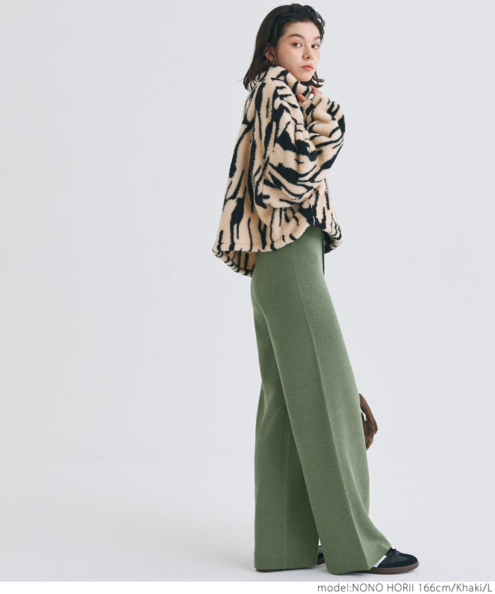 Easy knit wide pants