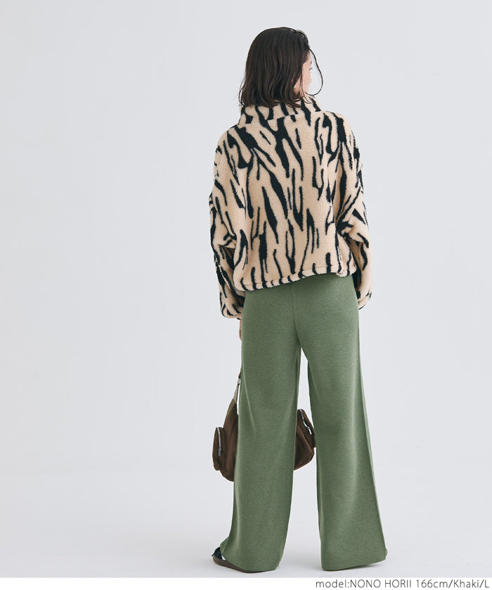 Easy knit wide pants