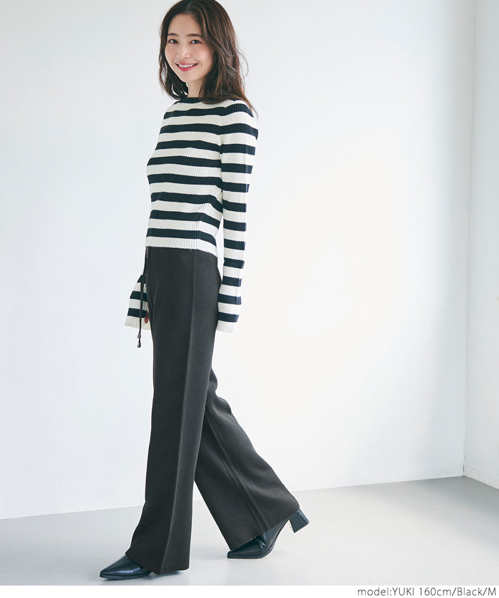 Easy knit wide pants