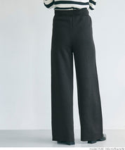 Easy knit wide pants