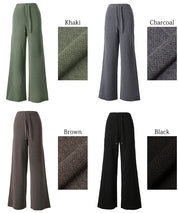 Easy knit wide pants