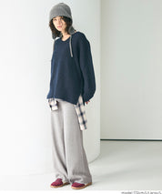 Easy knit wide pants