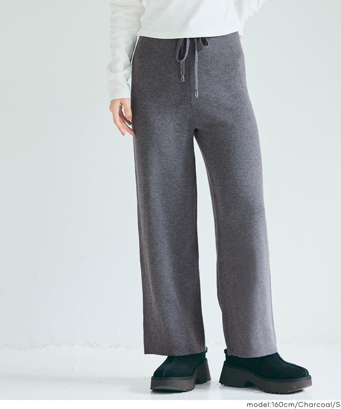 Easy knit wide pants