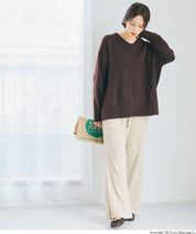 【可剪裁】秋冬款百搭螺紋休閒寬褲