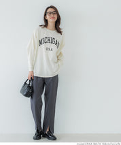 Dolman sleeve logo cotton top