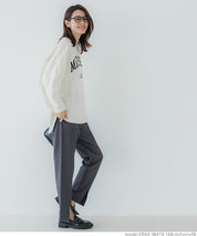 Dolman sleeve logo cotton top