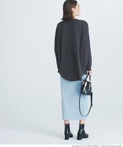 Dolman sleeve logo cotton top