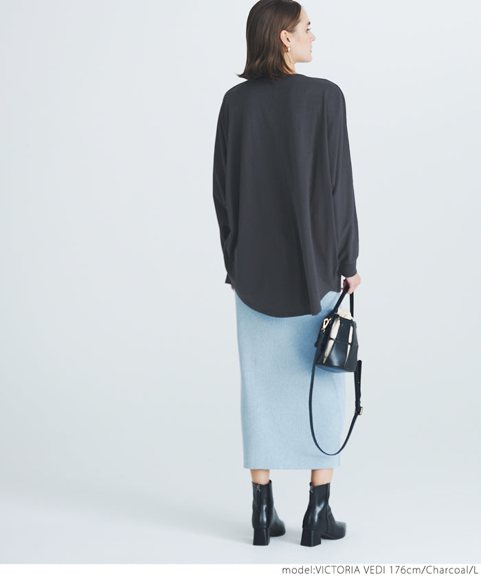 Dolman sleeve logo cotton top