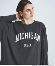 Dolman sleeve logo cotton top